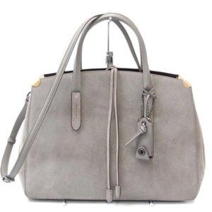 Grey Suede Coach Cooper Carryall